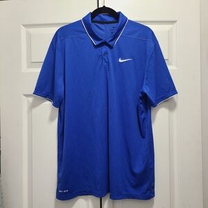 Nike Blue Polo Shirt Sz‎ Large